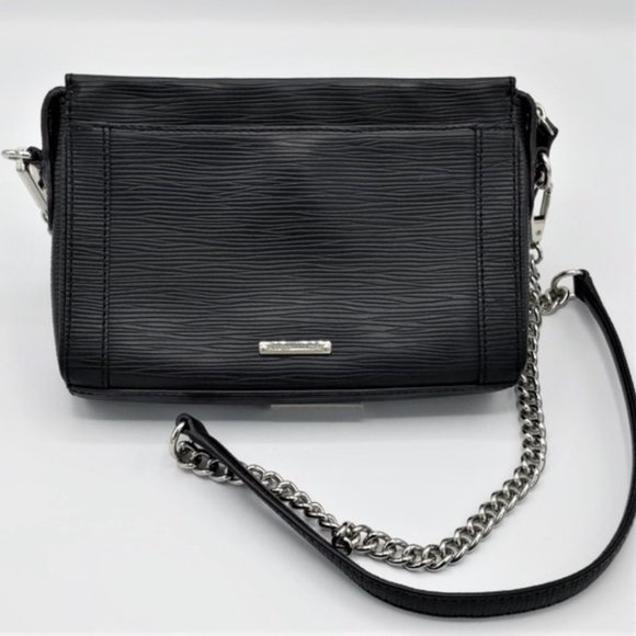 Rebecca Minkoff Handbags - Rebecca Minkoff Black Crossbody Silver Tone Chain